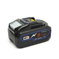 Batterie lithium-ion TPCELL améliorée 4Ah/8Ah/10Ah pour outils électriques Makita 18V, remplacement pour LXT BL1850 BL1840 avec BMS