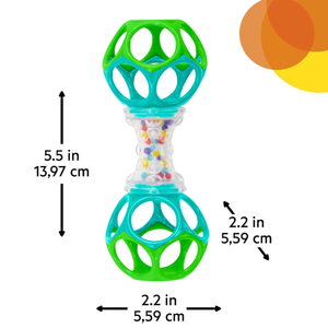 Ensemble cadeau de balles <span class=keywords><strong>Oball</strong></span> faciles à saisir - Balles et hochets pour saisir la moindre occasion, lot de 2, en silicone sans BPA, unisexe, nouveau-né et plus - Product Image 3
