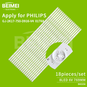 Tiras de Retroiluminación LED para TV GJ-2K17-750-D916-V4 01T68 para <span class=keywords><strong>Philips</strong></span> 75PUF8502/T3 - Product Image 2