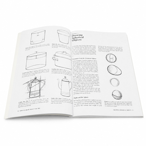 Carnet de croquis à couverture souple, impression personnalisée, livre d'art, livre d'éducation artistique, livre de tutoriel de dessin noir et blanc, service d'impression - Product Image 4