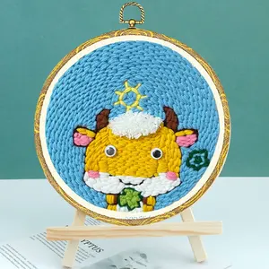 <span class=keywords><strong>Kit</strong></span> d'aiguilles à poinçonner best-seller pour adultes bricolage zodiaque chinois-artisanat de broderie de poulet point de croix et couture pour débutants - Product Image 6