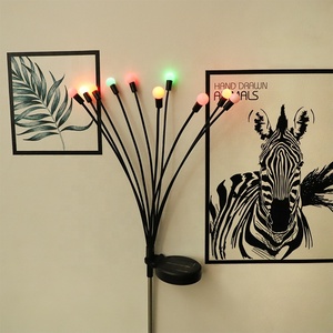 Impermeabile per esterno IP65 nominale 6/8/10 LED Starburst lucciola luci bianche calde giardino solare decorativo giardino prato natale luci