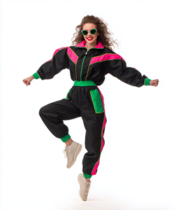 Collection de survêtements vintage pour femmes des années <span class=keywords><strong>80</strong></span> et <span class=keywords><strong>90</strong></span>, en polyester, pour la scène - Product Image 5