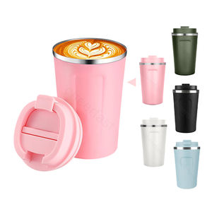 Hermos de acero inoxidable de doble pared con aislamiento al vacío superventas con tapa Termo de café aislado de doble pared al vacío - Product Image 2