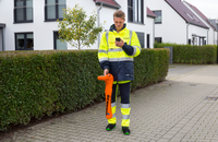 Localisateur de câbles et de conduites souterraines SEWERIN UT9200, détecteur de tuyaux métalliques et de câbles enterrés avec lecture de la profondeur pour l'inspection des canalisations municipales