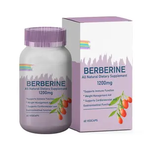 OEM/ODM kapsul Berberine Label pribadi 300mg 500mg berine HCL kapsul Suplemen Herbal