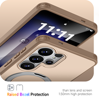 Funda para Samsung S26 Ultra con Anillo Magnético Invisible, Protección de Grado Militar para Galaxy S25 Ultra S24 Plus