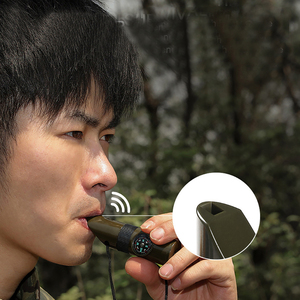 7 في 1 متعددة الوظائف شعلة البقاء على قيد الحياة مكبر الحرارة ضوء صافرة بوصلة مرآة للرحلات التخييم وأدوات المشي لمسافات طويلة - Product Image 2