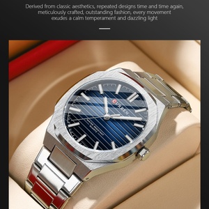 นาฬิกาลดราคา Montres curren Hommes 8456 นาฬิกาข้อมือผู้ชายสแตนเลสสตีล ดีไซน์ลำลอง หรูหรา กันน้ำ นาฬิกาสปอร์ตสำหรับผู้ชาย ระบบควอตซ์ - Product Image 2