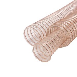 Qianrun Rubber Plastic PU Steel Wire Flexible Hose 25mm-600mm Anti-static Flame Retardant Industrial Vacuum Cleaner Hose - Product Image 2