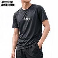 Kaos DTF Pria Grosir Sublimasi Regular Fit Stok Murah Kaos DTG Gym Custom 100% Poliester Olahraga Ukuran US untuk Pria