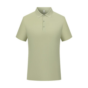 เสื้อโปโลแขนสั้นสีทึบโพลีเอสเตอร์แห้งเร็วชุดทำงานสวมใส่ทุกวัน - Product Image 4