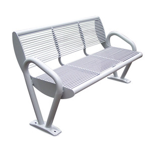 <strong>Leisure</strong> Ways Modern Classic Outdoor Furniture Metal Frame Park Long Chair <strong>Bench</strong> - Product Image 4