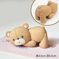 Un an bébé rose bleu arc ours décoration de gâteau jouets cadeau boîte dessin animé topper gâteau bébé douche gâteau toppers