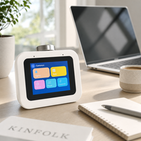 Réveil intelligent IA avec bruit blanc pour le sommeil, liste de tâches vocale, minuteur Pomodoro, horloge numérique dynamique, vente en gros ODM