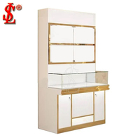 Vitrine de présentation de bijoux de luxe personnalisée, armoire en verre incurvé, armoire en métal haute, vitrine de bijoux professionnelle
