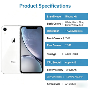 <span class=keywords><strong>ราคา</strong></span>โรงงาน iPhone <span class=keywords><strong>XR</strong></span> A+ <span class=keywords><strong>64GB</strong></span> 128GB ทุกสี เครื่องแท้ปลดล็อคแล้ว มือสอง ขายส่ง - Product Image 2