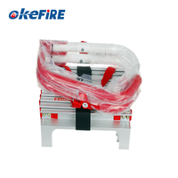 Okefire EN131 Échelle d'urgence en aluminium à deux étages portable 4M pliante
