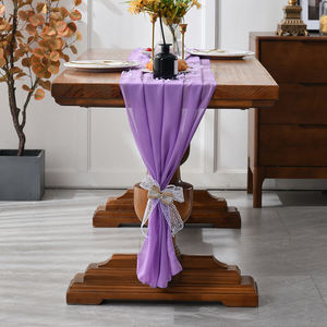 Chemin de table moderne de luxe en coton brodé Doublure de salle à manger élégante pour les intérieurs contemporains Techniques tissées pour un usage domestique - Product Image 2