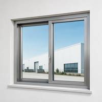 Ventana Abatible de Aluminio de Grado Profesional, Resistente a Huracanes, Aislada Acústicamente, con Doble Acristalamiento y Sellado Impermeable