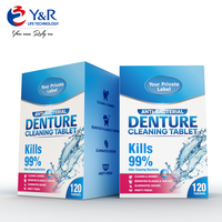 Comprimés nettoyants pour prothèses dentaires et gouttières de rétention – Nettoyage quotidien pour les fausses dents et les aligneurs