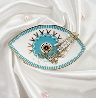SYL-Plaque en céramique de luxe pour décoration de la maison, pour bijoux de mariage