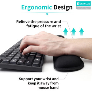 Biểu tượng tùy chỉnh cổ tay phần còn lại mouse pad Bộ nhớ bọt Non-Slip Bàn phím cổ tay phần còn lại miễn phí thiết kế mini cao su cổ tay phần còn lại cho văn phòng máy tính - Product Image 4