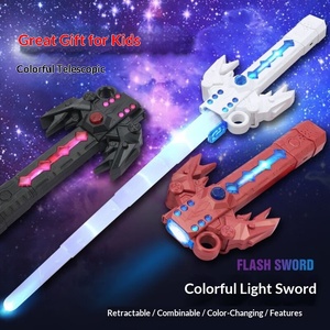 Espada Láser Genial para Niños, Palo de Plástico Telescópico Luminoso, Juguete con Luz, <span class=keywords><strong>Sable</strong></span> Transformable para Niños, Regalo para Fiestas - Product Image 4