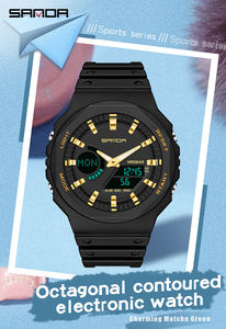 SANDA 6016 nueva moda 2022 de lujo Casual relojes deporte impermeable cuarzo reloj de pulsera Digital estilo <span class=keywords><strong>G</strong></span> <span class=keywords><strong>Shock</strong></span>, relojes de las mujeres - Product Image 2
