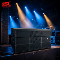 Système de sonorisation professionnel Line Array complet avec caisson de basses, table de mixage et amplificateur pour concerts, églises et événements en plein air