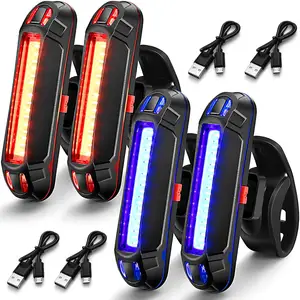 Bike Rear Tail Light USB Rechargeable Bicycle Taillight Ultra Bright Bicycle LED Safety Light Waterproof Cycling