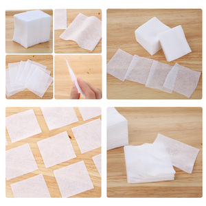 Lmltop mềm trang điểm Remover Pads mỏng Nail Polish Pads không dệt mỹ phẩm 150 miếng mặt làm sạch miếng bông với hộp B1054 - Product Image 2
