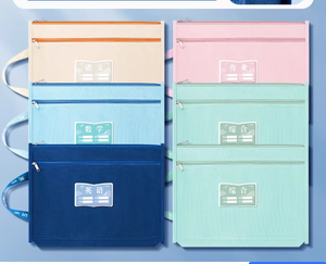 Tùy chỉnh A4 B4 động vật dễ thương Zip túi sáng tạo Oxford da trường giấy lưu trữ tài liệu nộp hồ sơ sản phẩm cho các trường học sử dụng - Product Image 3