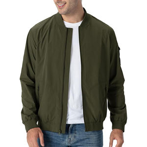 Homens Premium poliéster voo <span class=keywords><strong>Jacket</strong></span> All-Weather Outdoor <span class=keywords><strong>Bomber</strong></span> Clothing respirável tecido de alta qualidade tingido padrão-decorado - Product Image 2