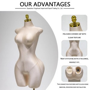 Maniquí <span class=keywords><strong>de</strong></span> Costura LUCCESI para Mujer, Tallas S-XL, Color Crema y Marrón con Flores, Base Calvados, Plazo <span class=keywords><strong>de</strong></span> Entrega <span class=keywords><strong>de</strong></span> Muestra <span class=keywords><strong>de</strong></span> 7 Días - Product Image 5