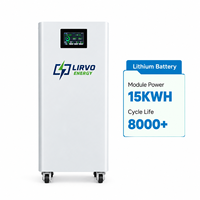 Batterie de stockage d'énergie domestique verticale LIRVO 51,2 V, pack de batteries LiFePO4 48 V 300 Ah 314 Ah avec BMS pour le stockage d'énergie domestique