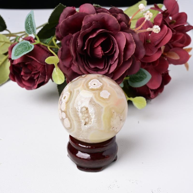 ทรงกลมอาเกตดอกซากุระ