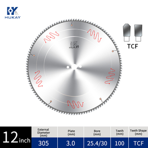 12 inch 305mm 120t 100t cacbua công nghiệp nghiêng ĐĨA CƯA vonfram tròn cho đĩa cắt nhôm chính xác lưỡi cưa TCT - Product Image 3