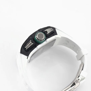 Reloj de Carreras de Cerámica Blanca de Primera Calidad Profesional, Cristal Personalizado, Reloj Mecánico para Hombre Resistente al Agua - Product Image 3