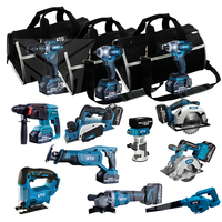 Nouvel ensemble d'outils industriels scellés MAkitas LXT1500 18 V avec garantie de 3 ans, 15 pièces, perceuse sans fil au lithium-ion et autres outils
