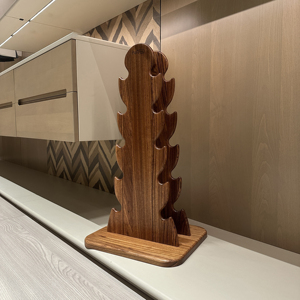 高級木製多層ダンベルラック、カスタムロゴ入り、持ち運び可能、安全な耐荷重性、ホームジム＆装飾アートに最適 - Product Image 6