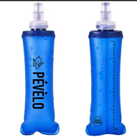 Bouteille d'eau pliable pour la course à pied (500 ml/17 oz - lot de 2) sans BPA, gourde souple en TPU, bouteilles de course à pied portables, bouteille de course à pied pliable