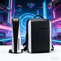 Sac à dos portable étanche en EVA pour console de jeu PS5, léger, antichoc, grande capacité, pochette pour manette, double bandoulière