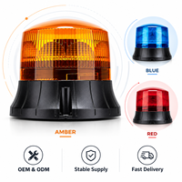 Feux de signalisation rotatifs à LED magnétiques SENKEN, lumière stroboscopique d'avertissement, IP65, ambre, avec alimentation DC10-30V, durable pour les véhicules d'urgence