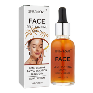 Suero facial <span class=keywords><strong>de</strong></span> Etiqueta Privada, alta calidad, larga duración, fácil aplicación, <span class=keywords><strong>gotas</strong></span> autobronceadoras <span class=keywords><strong>para</strong></span> <span class=keywords><strong>la</strong></span> cara, <span class=keywords><strong>gotas</strong></span> autobronceadoras Illumin Ating - Product Image 1