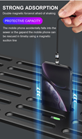 Kabel USB pengisi daya magnetik nilon, produk baru rotasi 540 derajat cepat 3A cocok dengan iPhone Android tipe-c kabel magnetik