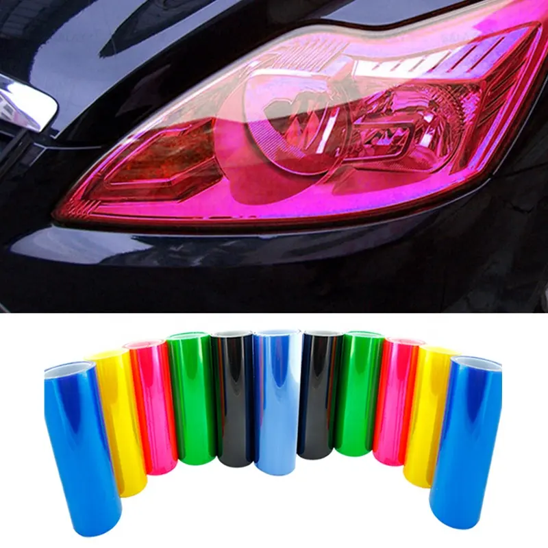 Automobile Photochromic Rainbow Color Change Headlight Film Chameleon Head Lamp Protective Film