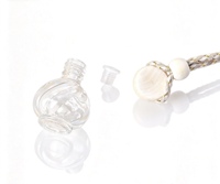 Vente en gros de flacons diffuseurs de parfum pour voiture, transparents, de luxe, 9 ml, vides, avec couvercle en bois
