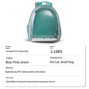Mochila Transparente para Mascotas Tipo Cápsula, Personalizada por Fábrica OEM/ODM, Transportadora de Gatos de Doble Hombro, Portátil para Exteriores - Product Image 6