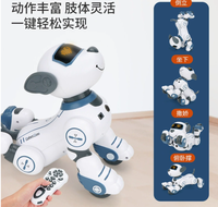 Samtoy AI Robot Chien Intelligent Programmable avec Capteur Tactile Infrarouge et Télécommande pour l'Éveil Éducatif et le Divertissement des Enfants